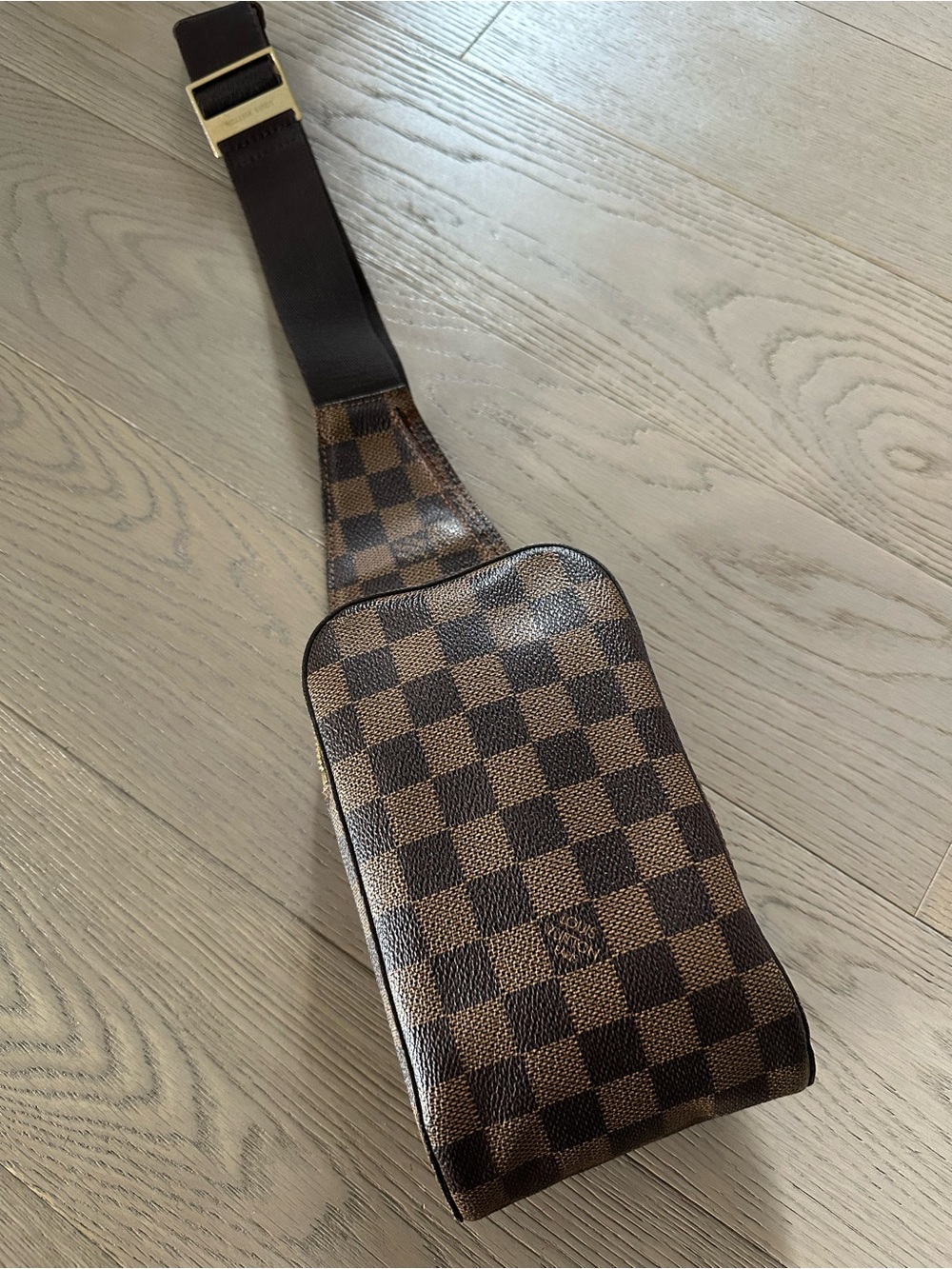 Louis Vuitton Geronimos Damier Ebene Waist Belt Sling Bag